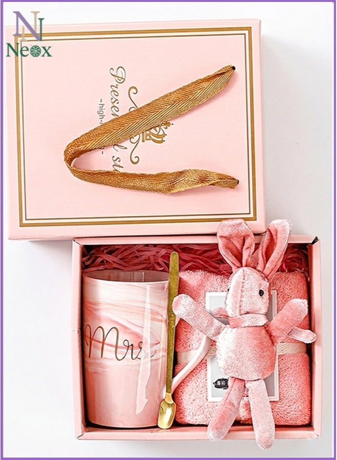 Neox Birthday Gift for Girls,Gifts Sets for Ladies Women Gift Set Baskets for Her Mother's Day & Eid Gift Basket for Girls,Sister,Mom,Wife,Girlfriend and Friends ,Pink Luxury Gift Box for Mother , Women's Gift Set for Ramadan Christams - Image 1